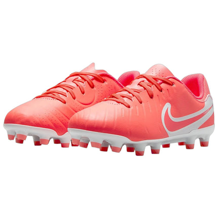 NIKE JR. TIEMPO LEGEND 10 ACAEMY FG/MG  Hot Lava/White DV4348 800