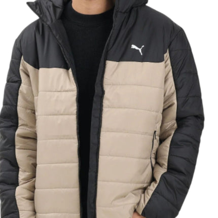 ESS HOODED PADDED JACKET BEIGE/BLACK
685211-55