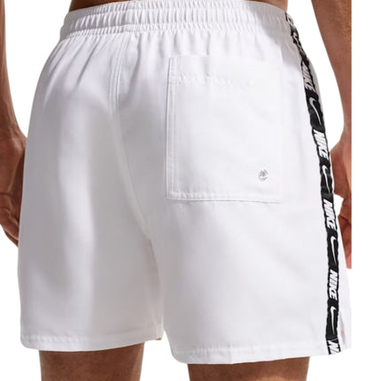 5 VOLLEY SHORT DA BAGNO WHITE & BLACK LOGO TAPE 
NESSG555 100