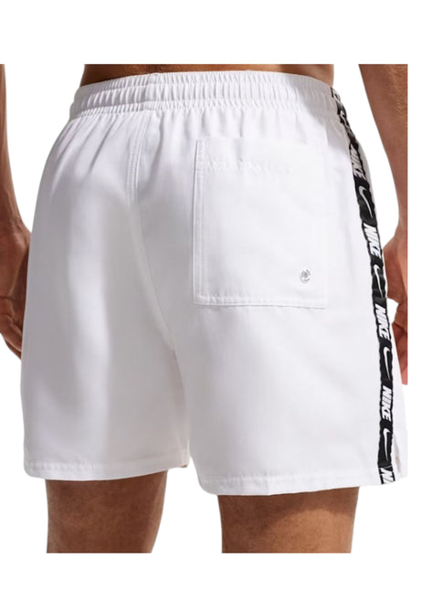 5 VOLLEY SHORT DA BAGNO WHITE & BLACK LOGO TAPE 
NESSG555 100
