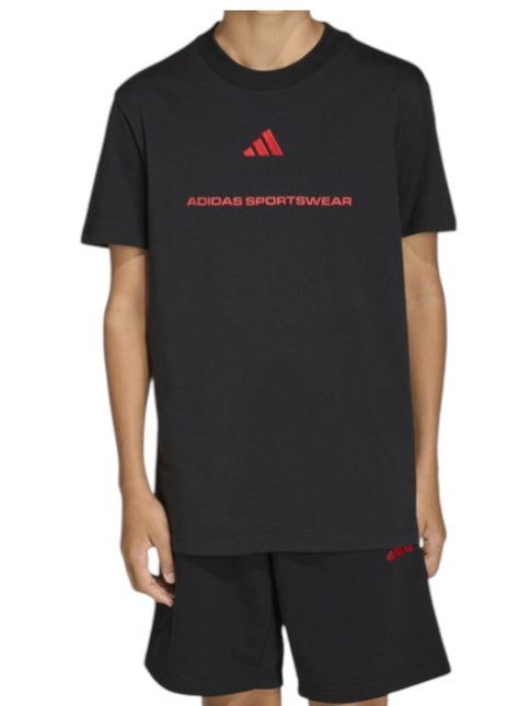 ADIDAS SET MAGLIA/PANTALONCINO NERO/ROSSO
KG5188
