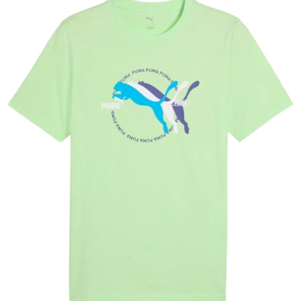 GRAPHIC MULTIPLE LOGO TEE SPRING FERN
684626 49