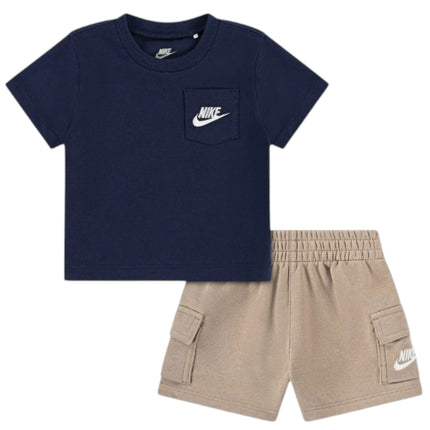 NKB B NSW PKT TEE FT SHORT Blue & Beige 
66N041 X0L