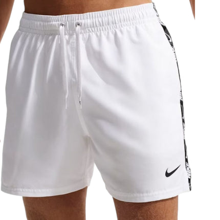 5 VOLLEY SHORT DA BAGNO WHITE & BLACK LOGO TAPE 
NESSG555 100