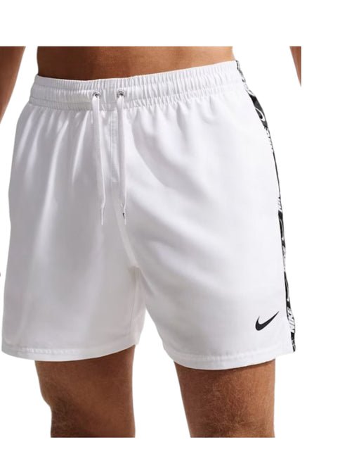 5 VOLLEY SHORT DA BAGNO WHITE & BLACK LOGO TAPE 
NESSG555 100