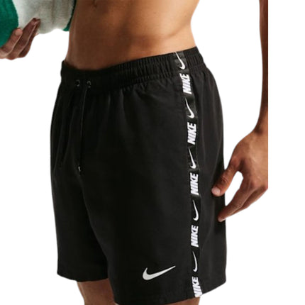 5 VOLLEY SHORT DA BAGNO BLACK & WHITE LOGO TAPE 
NESSG555 001