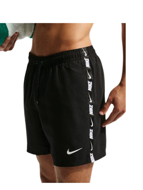 5 VOLLEY SHORT DA BAGNO BLACK & WHITE LOGO TAPE 
NESSG555 001