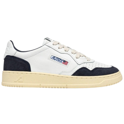 AUTRY MEDALIST LOW IN PELLE BIANCA E SUEDE OCEANO
AULM FT07