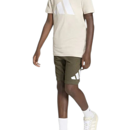 ADIDAS SET MAGLIA/PANTALONCINO BEIGE/VERDE   
KD6057