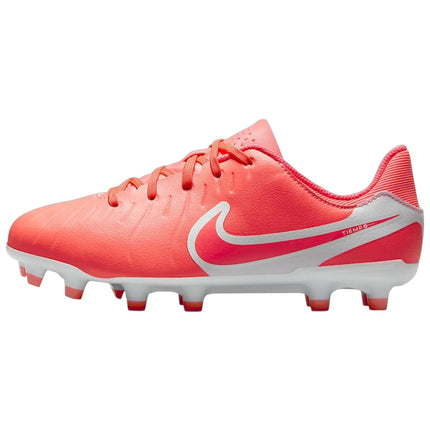 NIKE JR. TIEMPO LEGEND 10 ACAEMY FG/MG  Hot Lava/White DV4348 800