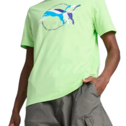 GRAPHIC MULTIPLE LOGO TEE SPRING FERN
684626 49