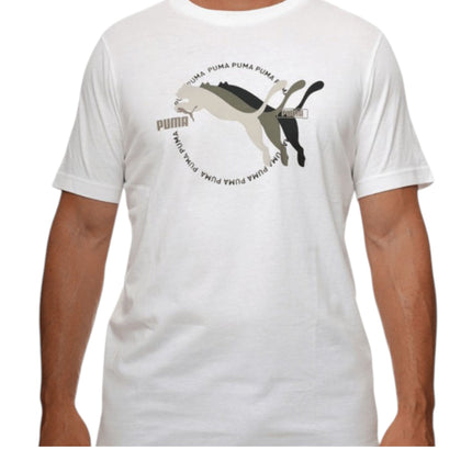 GRAPHIC MULTIPLE LOGO TEE WHITE
684626 02