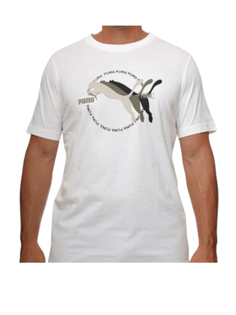 GRAPHIC MULTIPLE LOGO TEE WHITE
684626 02